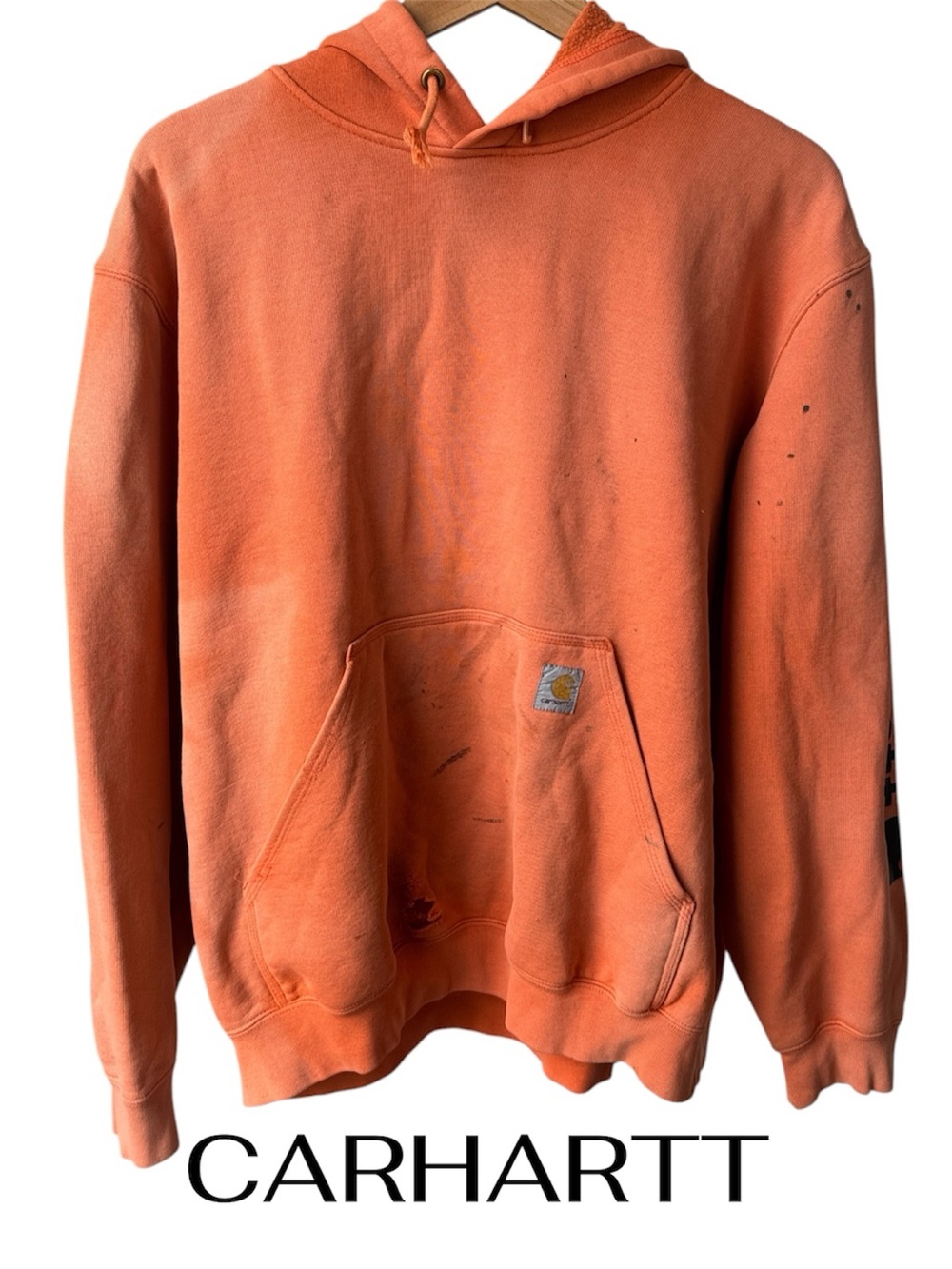 CARHARTT Rustic Orange Hoodie | Men’s Large